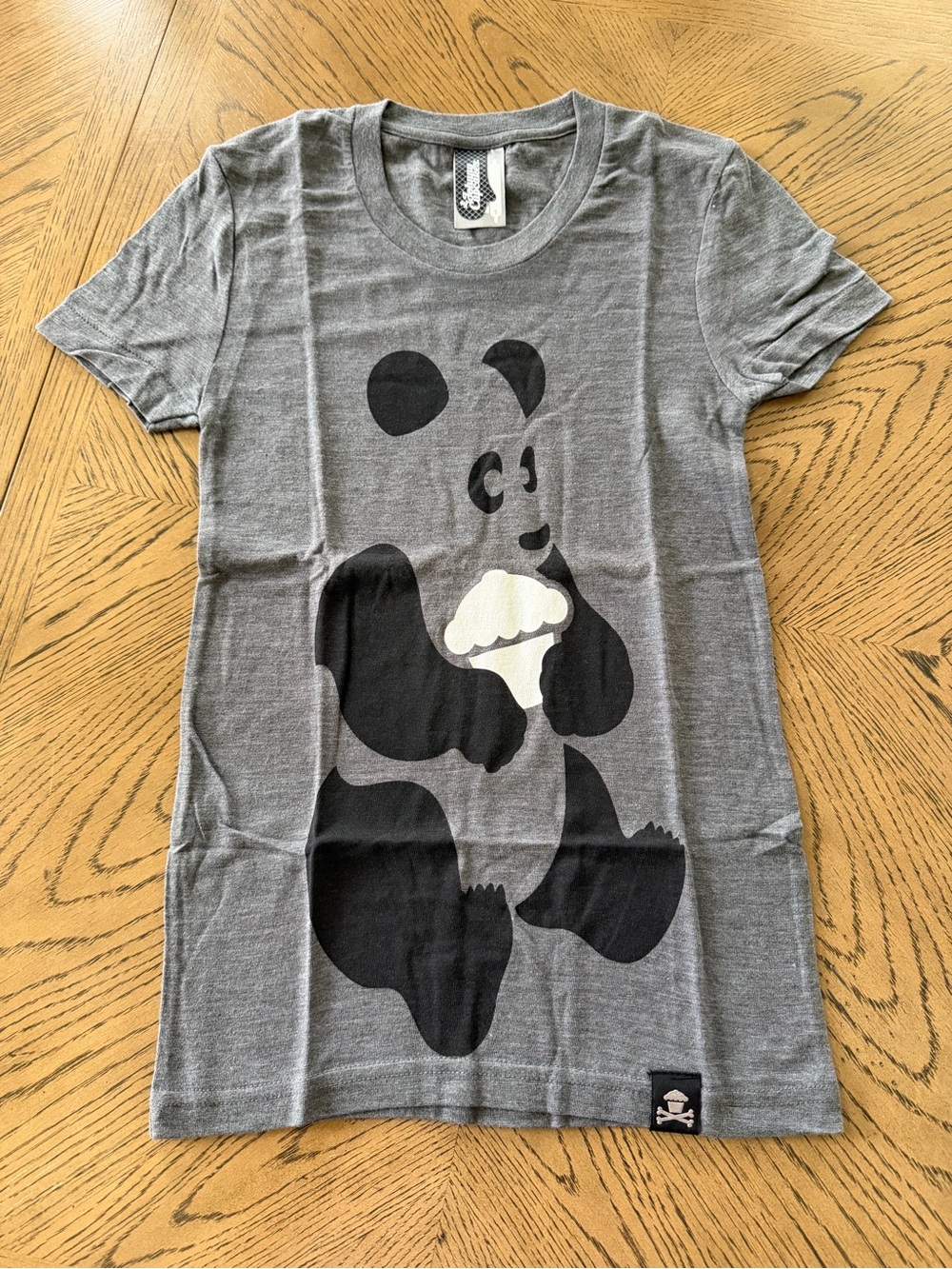 Women’s Johnny Cupcakes Gray Panda Tee